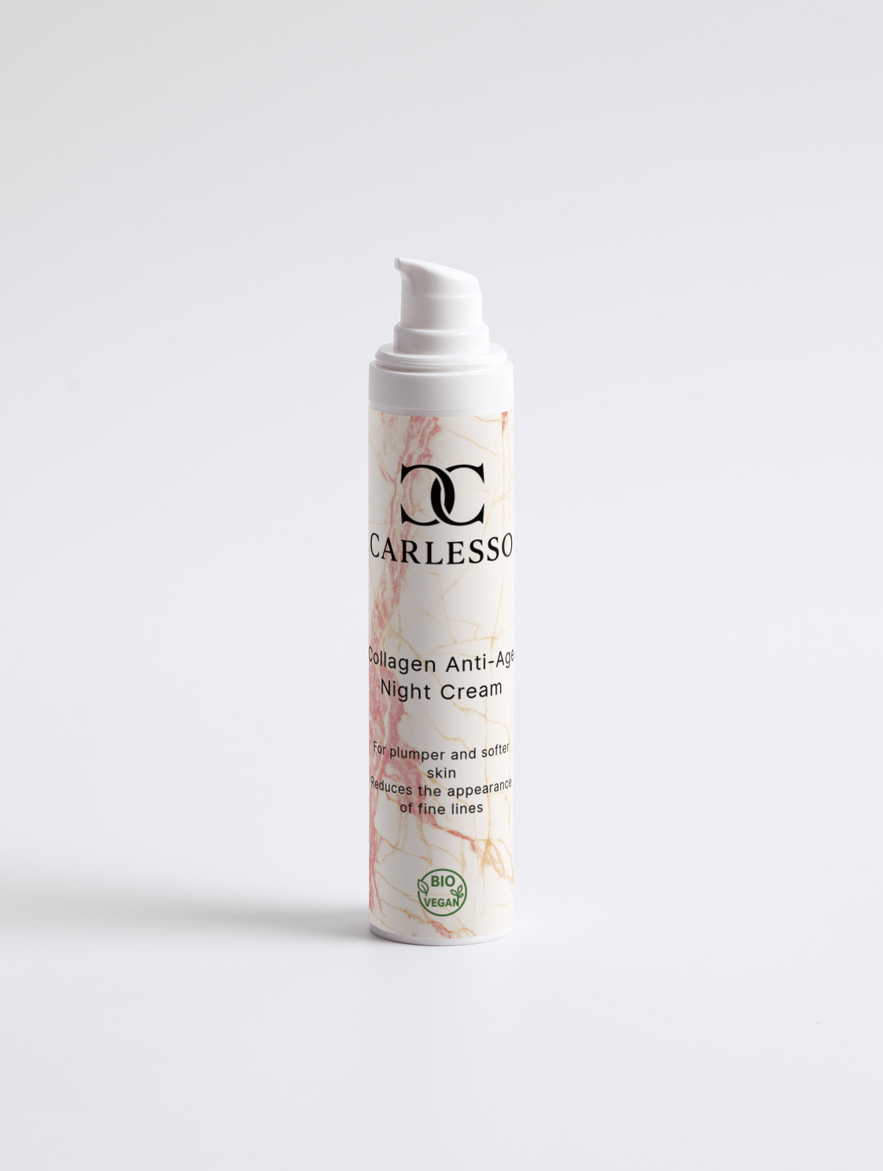 Crema notte anti-età al collagene