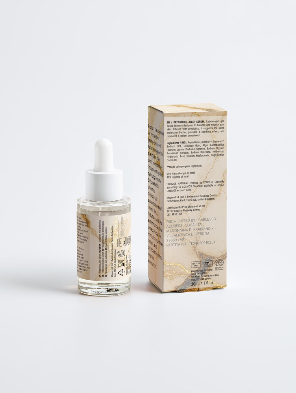 Gelatineserum mit bioaktiven Präbiotika