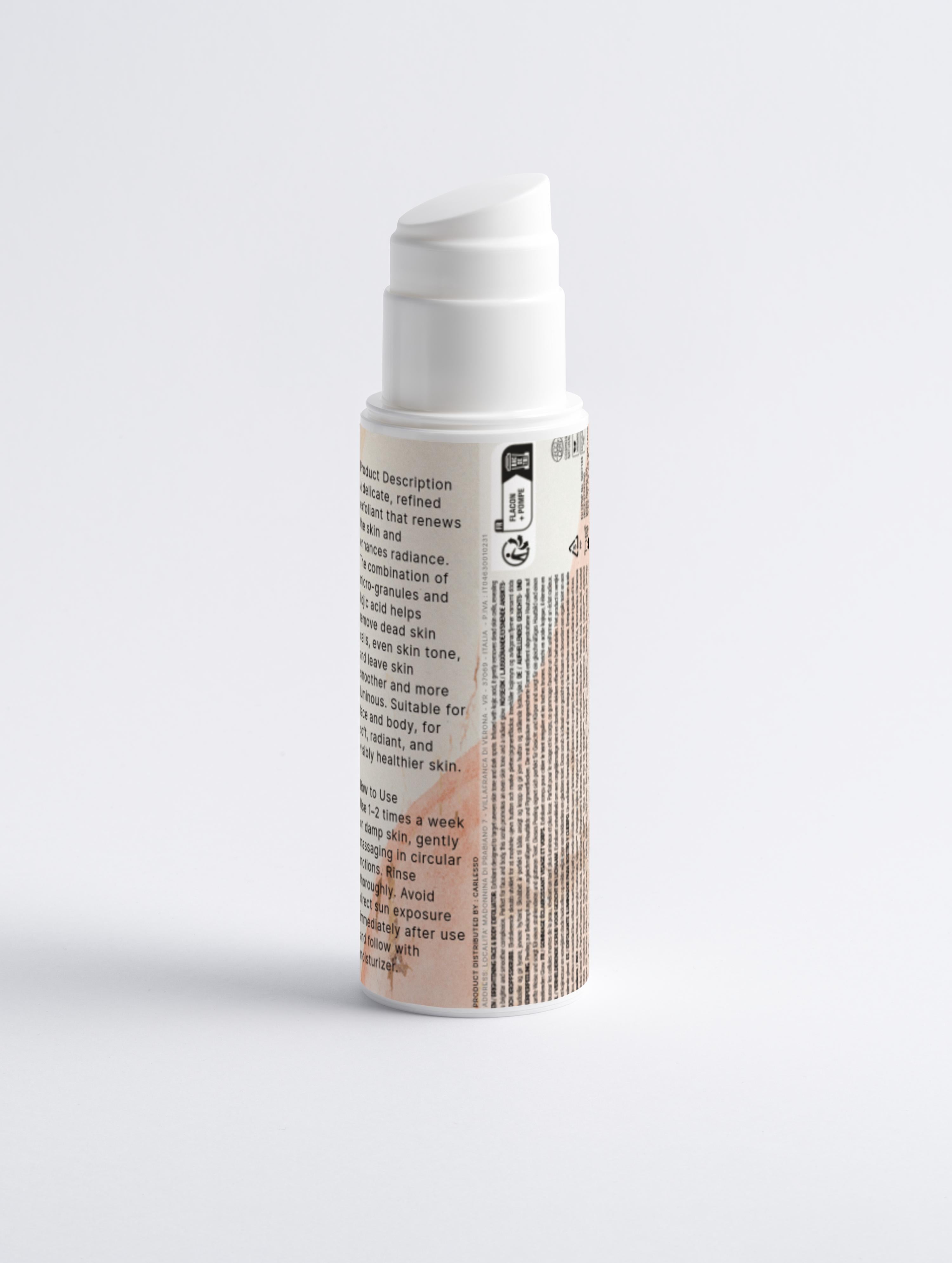 Esfoliante illuminante viso e corpo con Acido Kojic