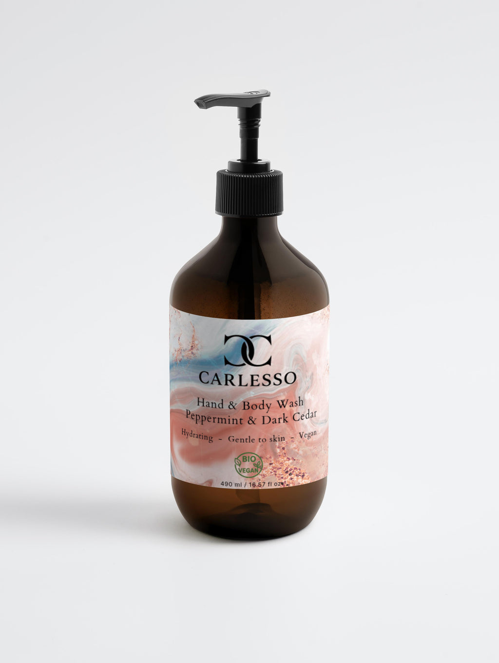 Hand & Body Wash, Peppermint & Dark Cedar