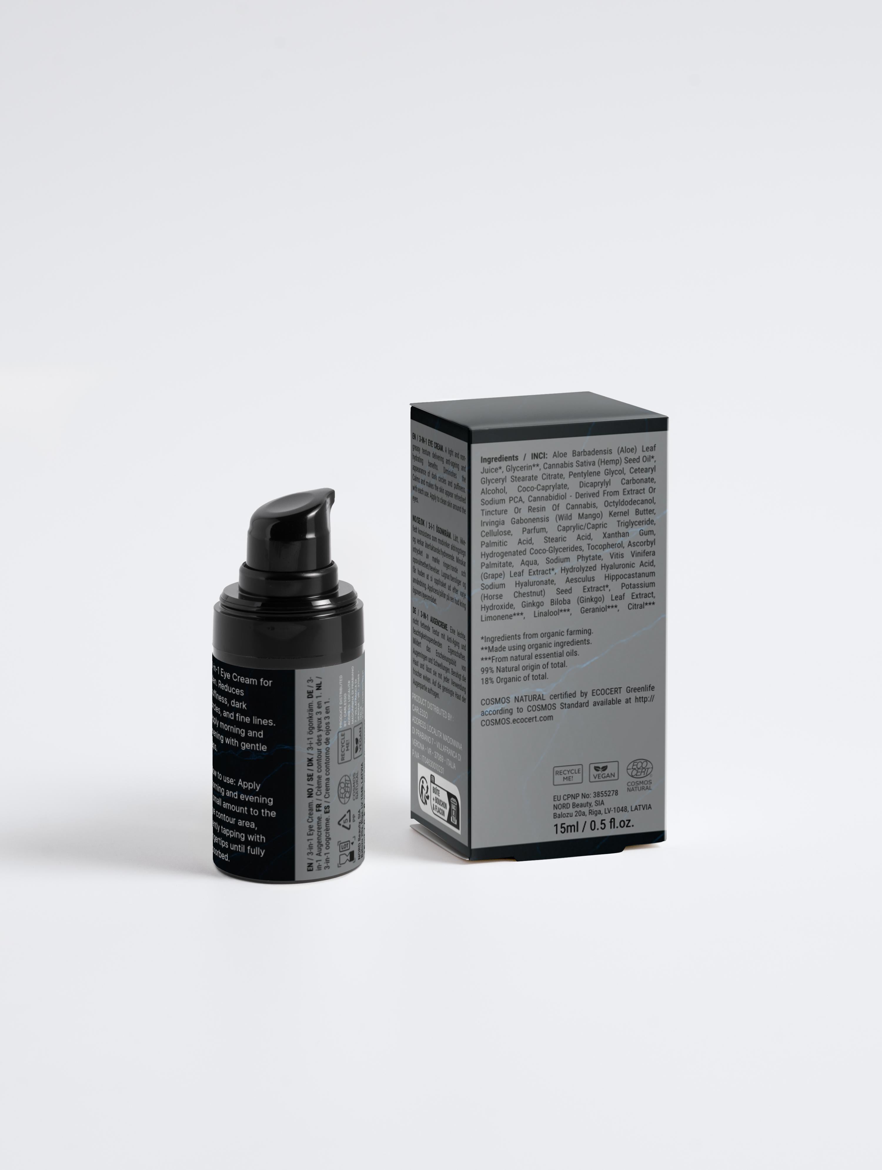 Crema contorno occhi 3 in 1 per uomo