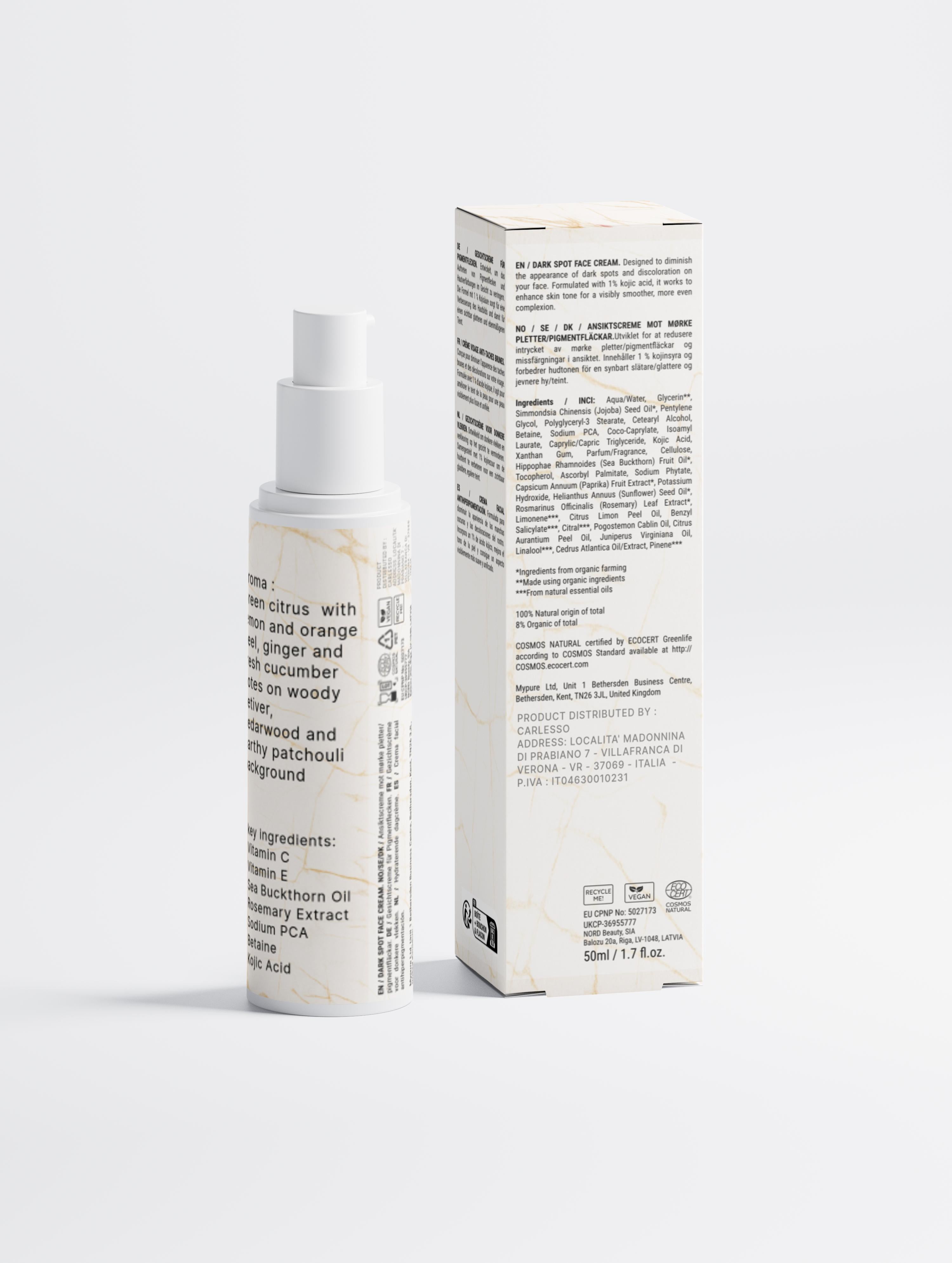 Anti-Pickel-Gesichtscreme mit Kojisäure