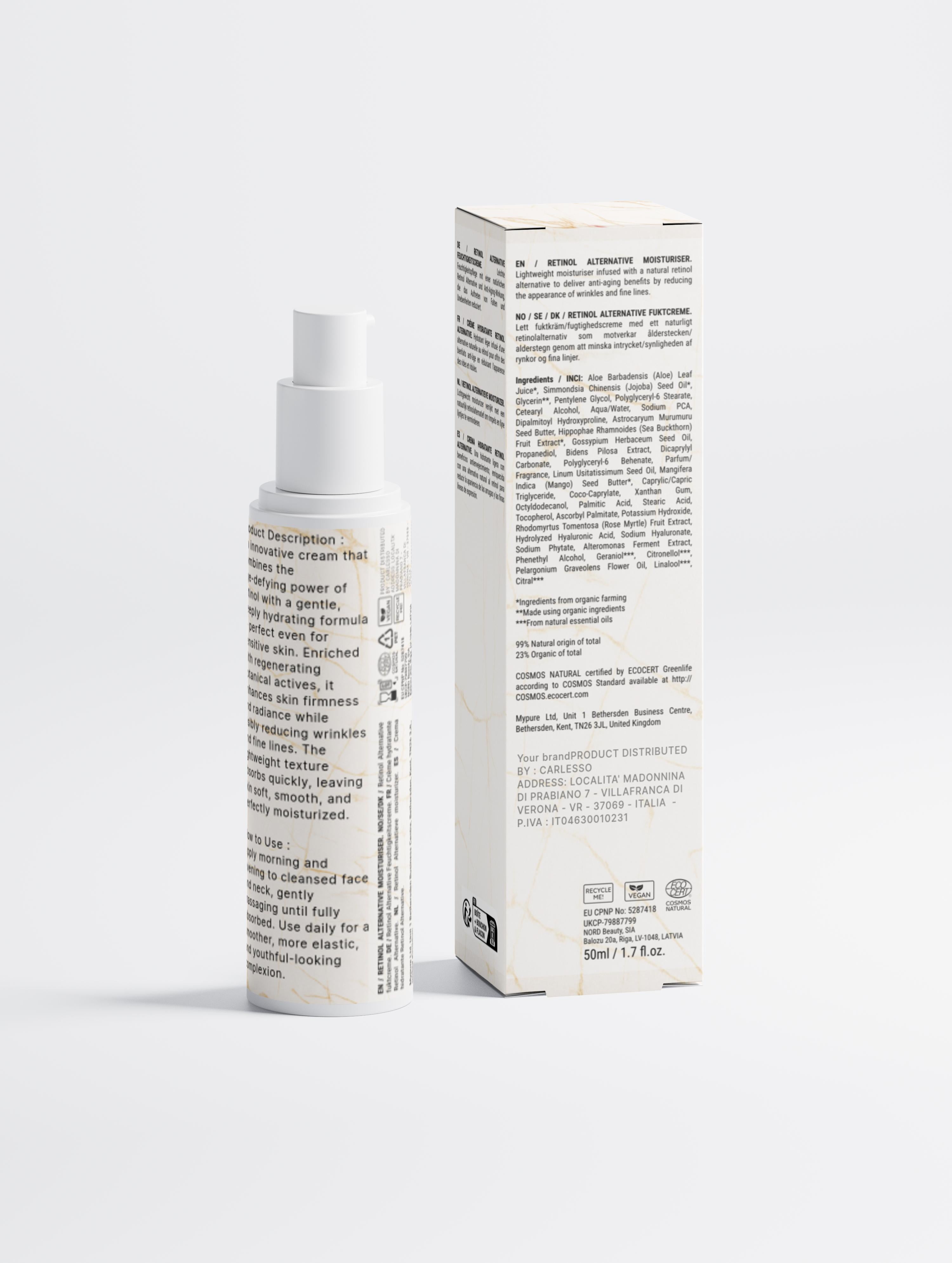 Feuchtigkeitscreme mit Retinol-Alternative