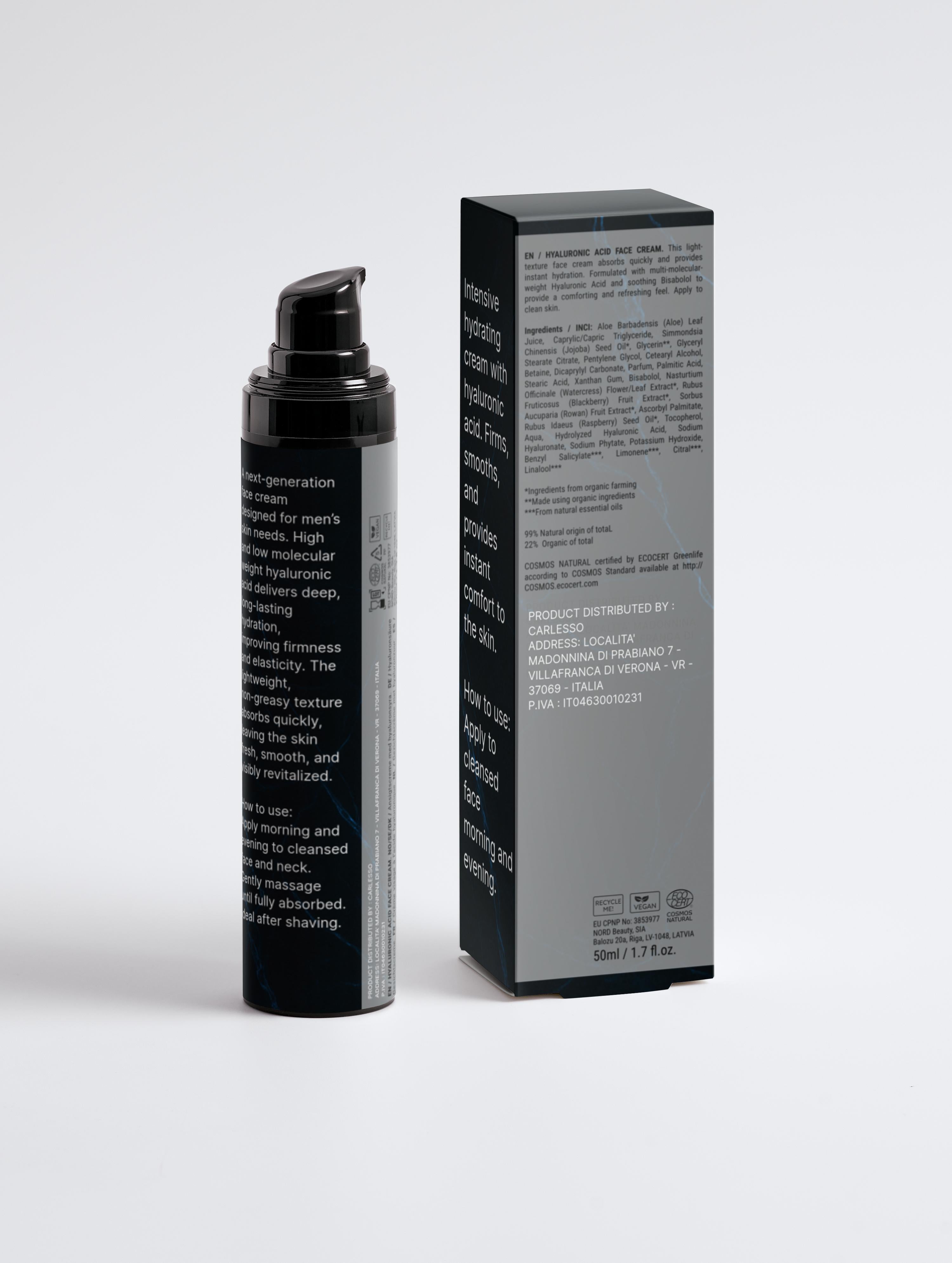 Hyaluronsäure-Gesichtscreme für Männer