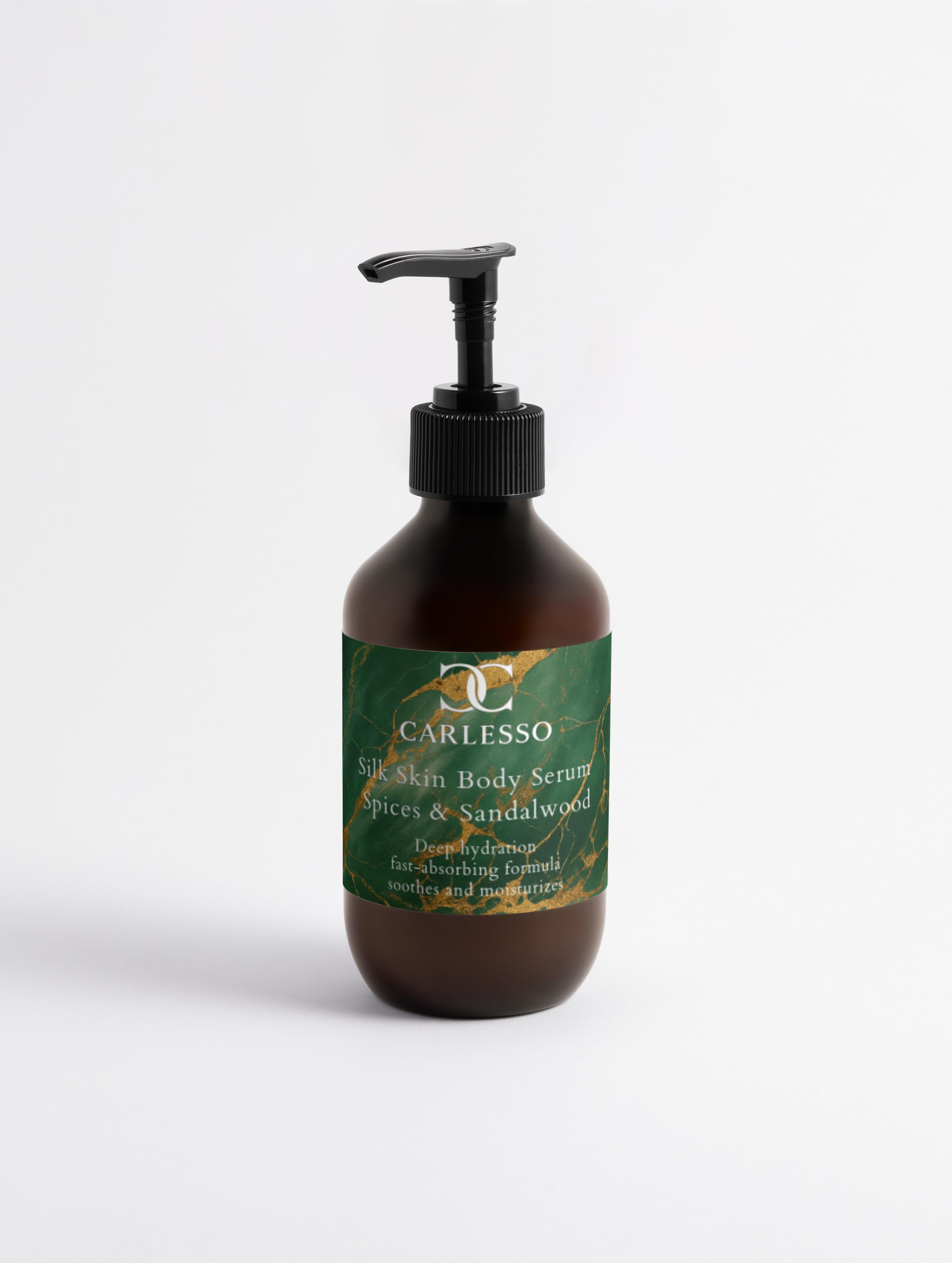 Siero corpo Silk Skin, spezie e sandalo