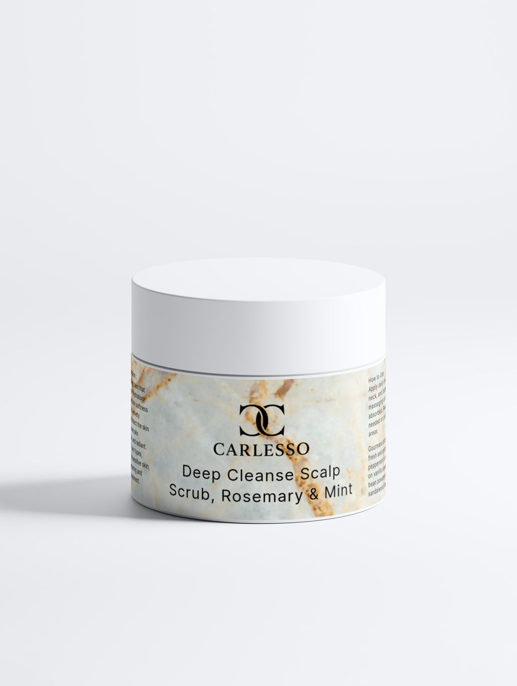 Tiefenreinigendes Kopfhautpeeling mit Rosmarin und Minze