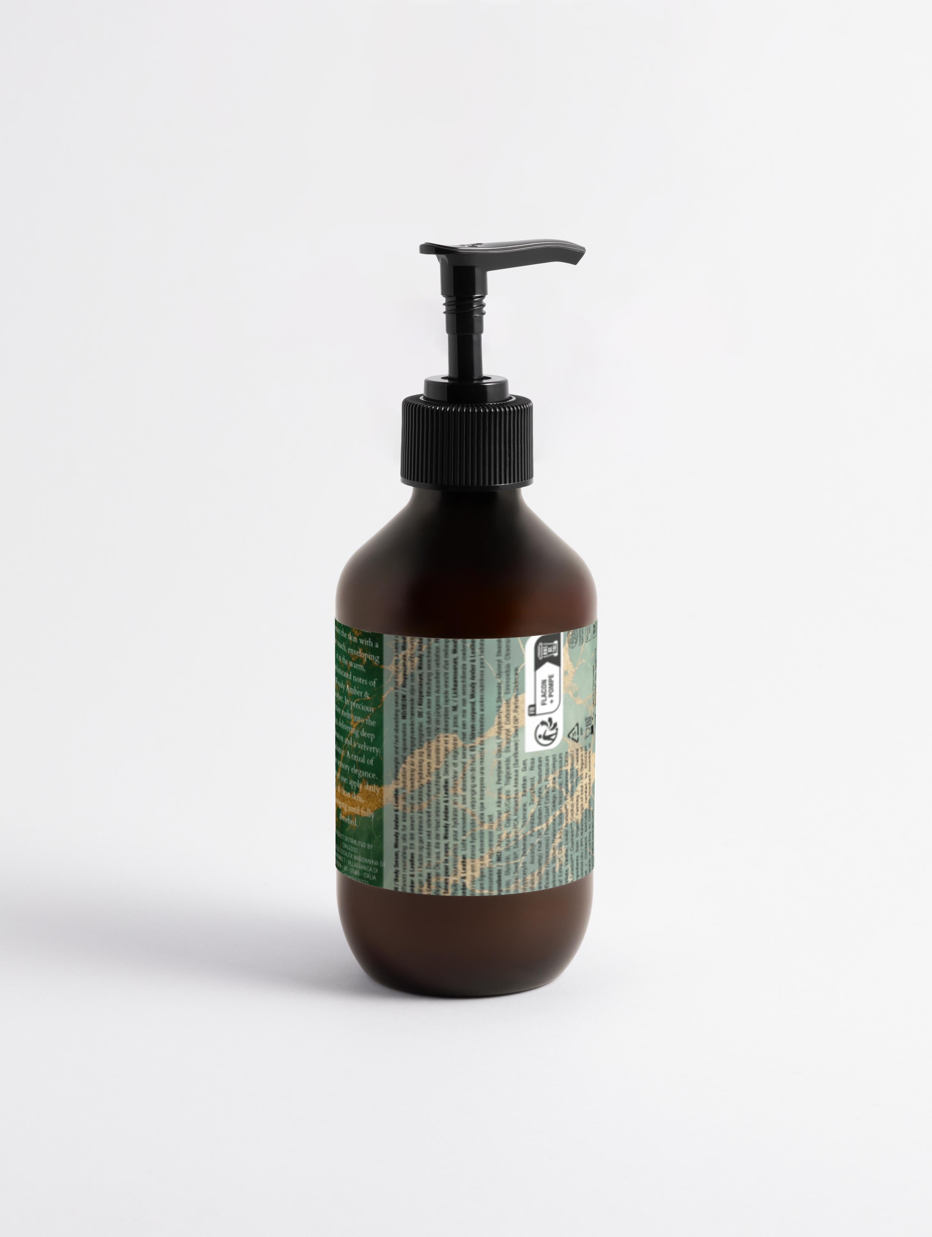 Siero corpo Silk Skin, Ambra legnosa e cuoio