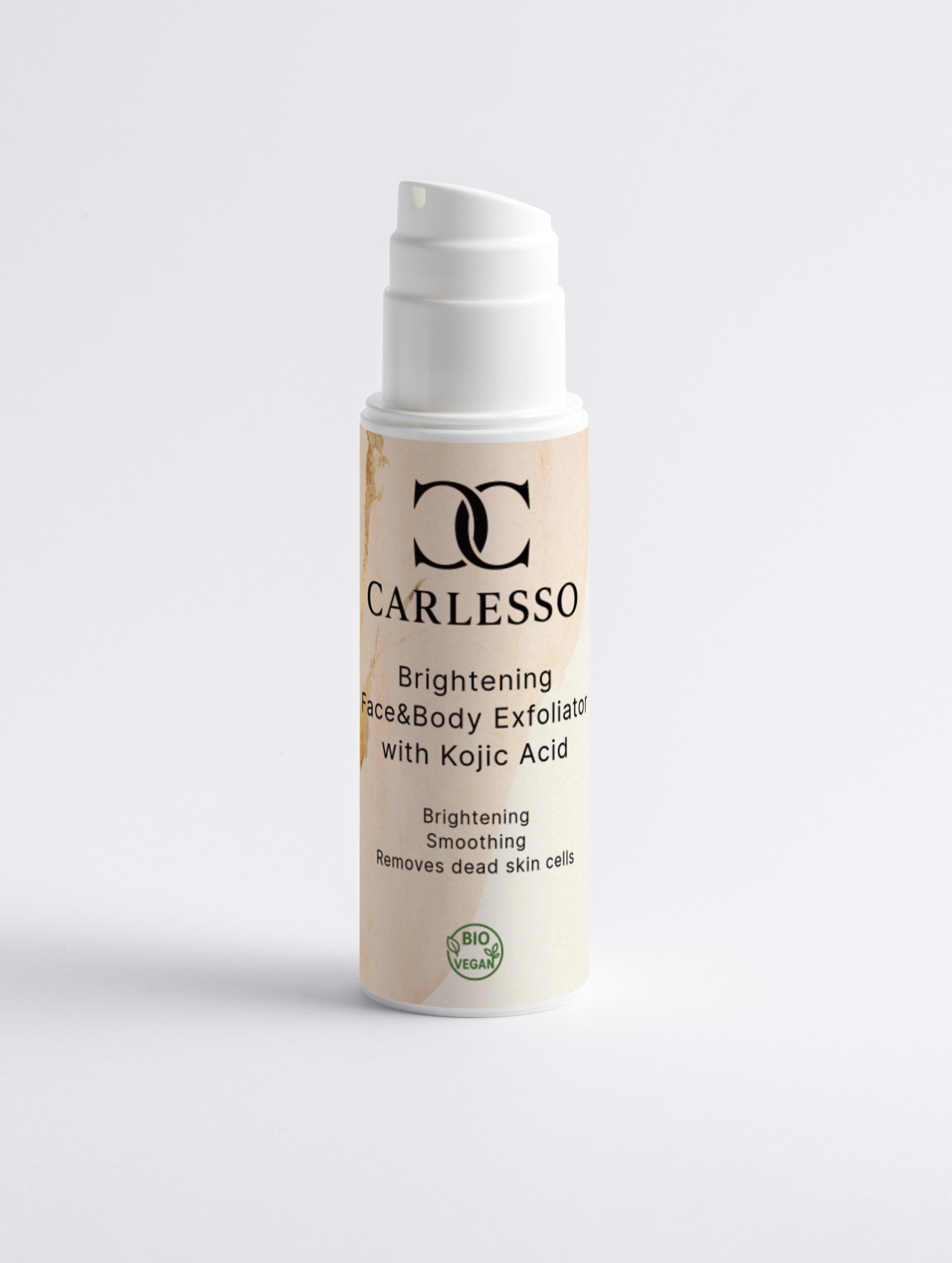 Esfoliante illuminante viso e corpo con Acido Kojic